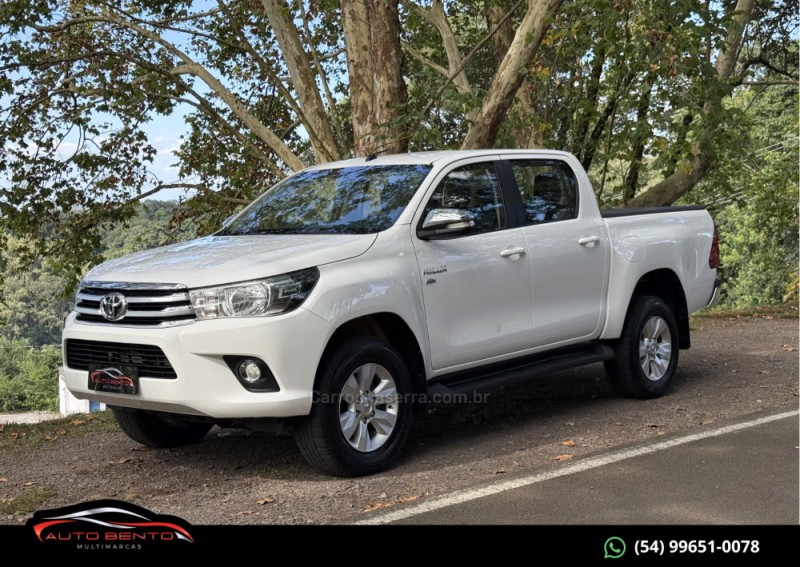 hilux 2.7 srv 4x2 cd 16v flex 4p automatico 2017 bento goncalves