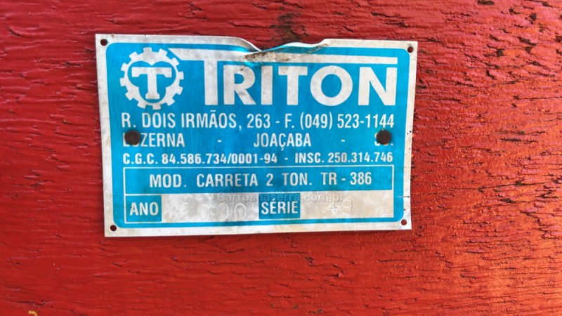 CARRETA AGRÍCOLA  - 2000 - GUAPORé