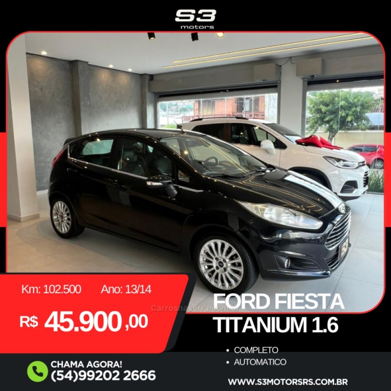 fiesta 1.6 titanium plus hatch 16v flex 4p automatico 2014 caxias do sul
