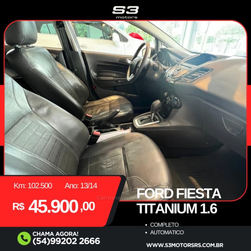 FIESTA 1.6 TITANIUM PLUS HATCH 16V FLEX 4P AUTOMÁTICO - 2014 - CAXIAS DO SUL