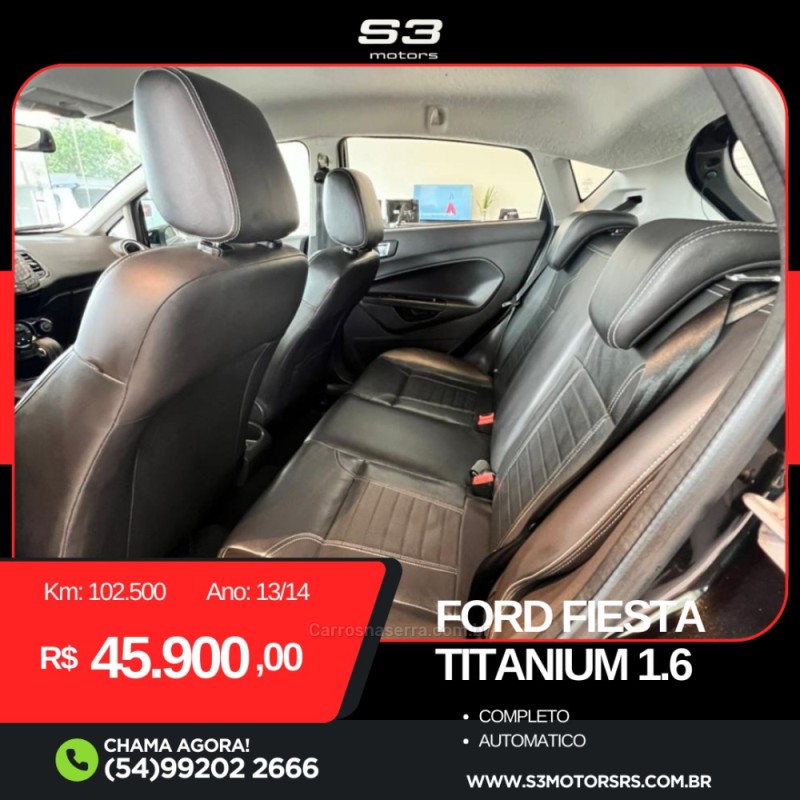 FIESTA 1.6 TITANIUM PLUS HATCH 16V FLEX 4P AUTOMÁTICO - 2014 - CAXIAS DO SUL