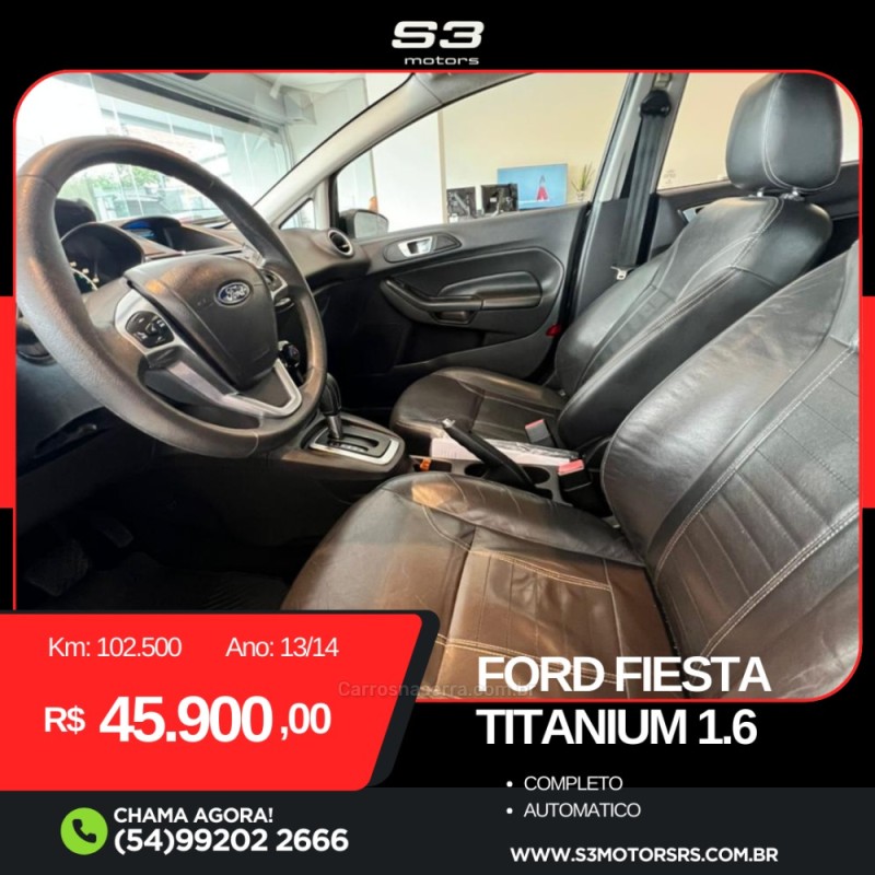 FIESTA 1.6 TITANIUM PLUS HATCH 16V FLEX 4P AUTOMÁTICO - 2014 - CAXIAS DO SUL