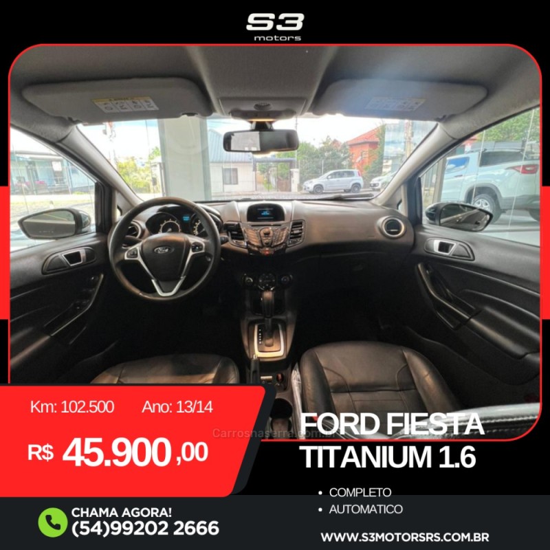 FIESTA 1.6 TITANIUM PLUS HATCH 16V FLEX 4P AUTOMÁTICO - 2014 - CAXIAS DO SUL