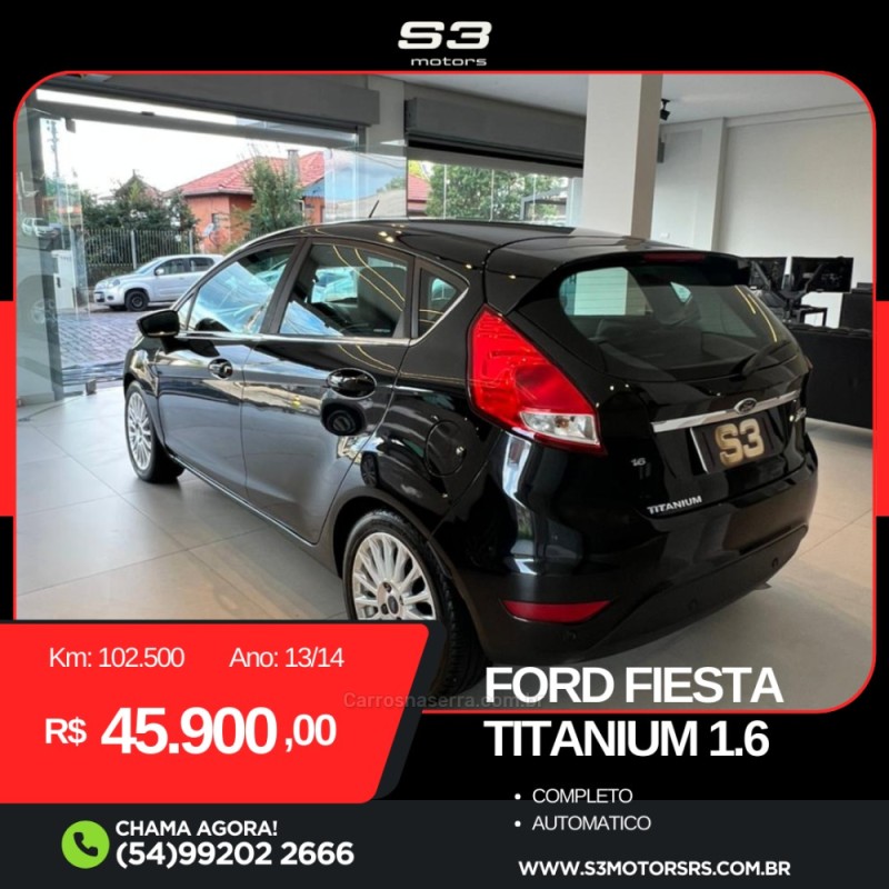 FIESTA 1.6 TITANIUM PLUS HATCH 16V FLEX 4P AUTOMÁTICO - 2014 - CAXIAS DO SUL