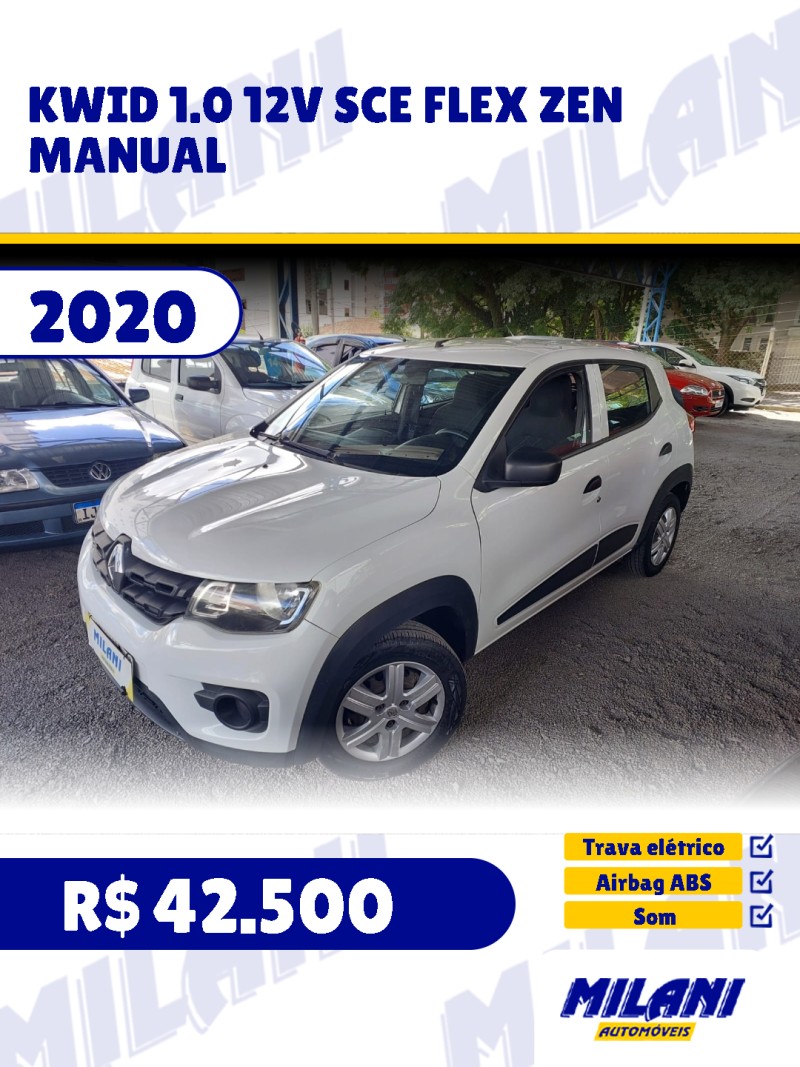 kwid 1.0 12v sce flex zen manual 2020 bento goncalves