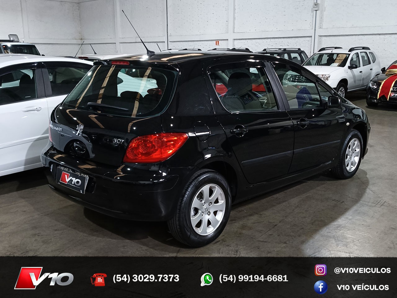 PEUGEOT - 307 - 2007/2008 - Preta - R$ 23.900,00