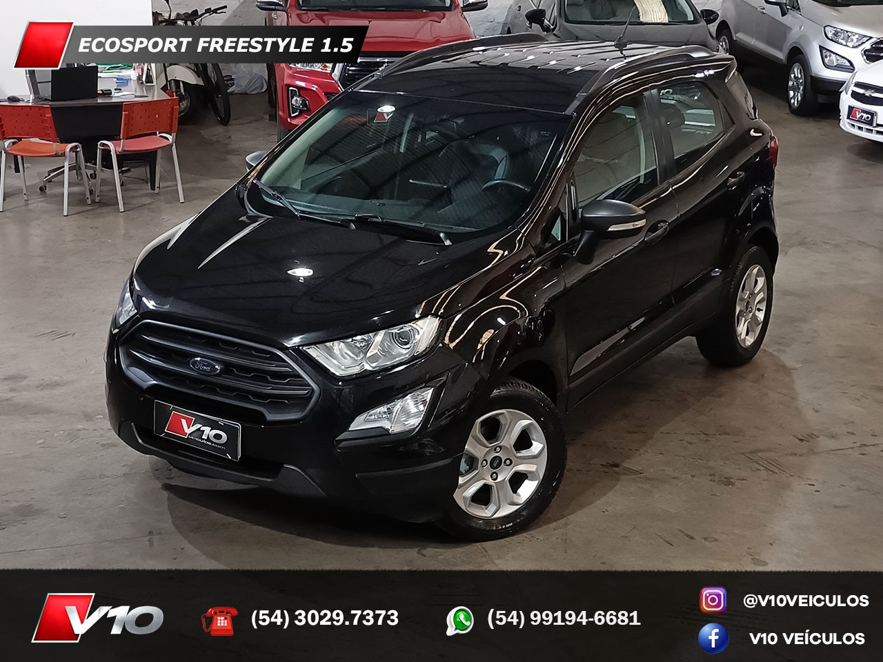 FORD - ECOSPORT - 2018/2019 - Preta - R$ 69.900,00