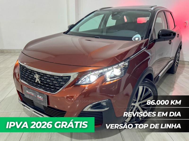3008 1.6 griffe pack thp 16v gasolina 4p automatico 2019 caxias do sul