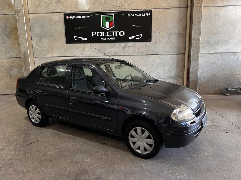 clio 1.0 rn sedan 16v gasolina 4p manual 2002 caxias do sul