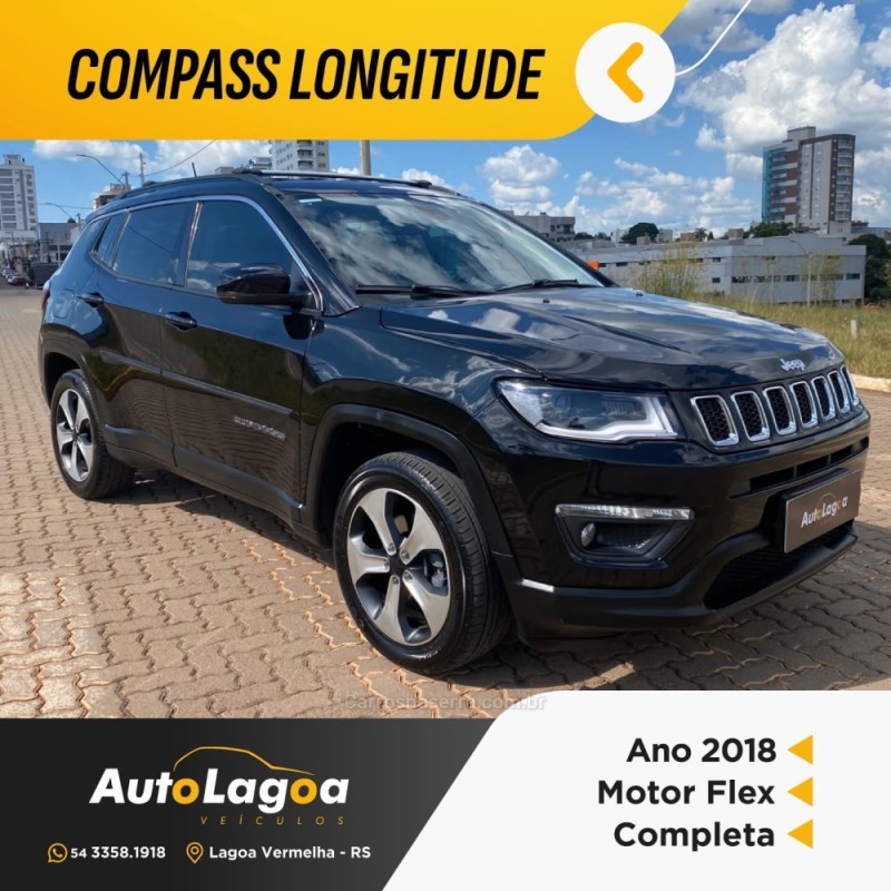compass 2.0 16v flex longitude automatico 2018 lagoa vermelha