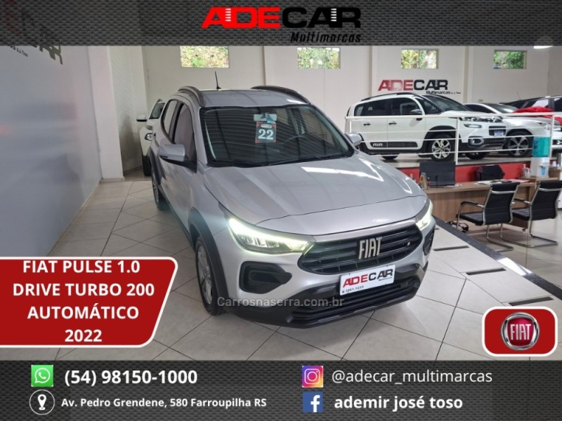 pulse 1.0 drive turbo 200 12v flex 4p automatico 2022 farroupilha