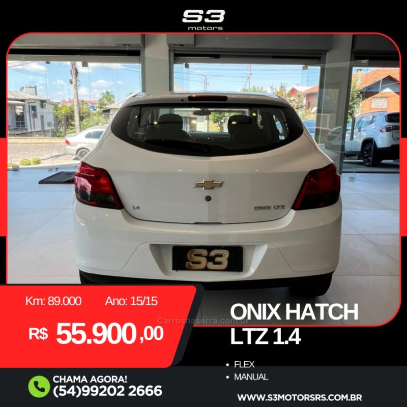ONIX 1.4 MPFI LTZ 8V FLEX 4P MANUAL - 2015 - CAXIAS DO SUL