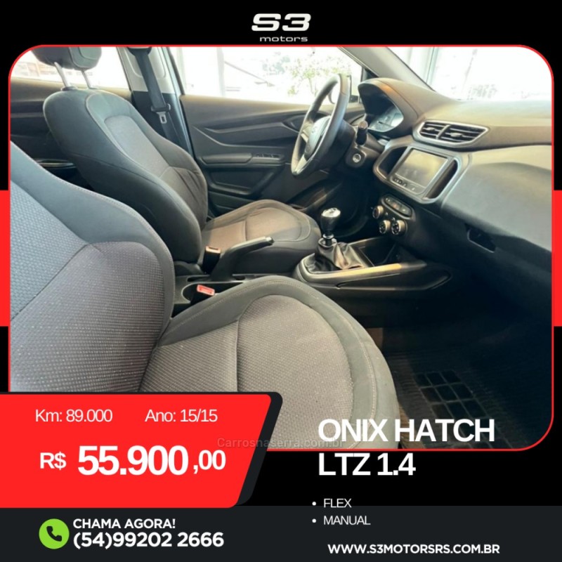 ONIX 1.4 MPFI LTZ 8V FLEX 4P MANUAL - 2015 - CAXIAS DO SUL