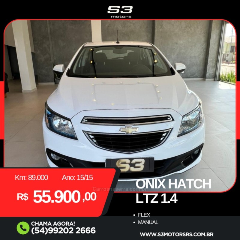 ONIX 1.4 MPFI LTZ 8V FLEX 4P MANUAL - 2015 - CAXIAS DO SUL