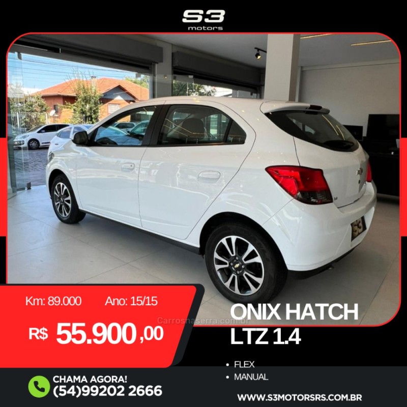 ONIX 1.4 MPFI LTZ 8V FLEX 4P MANUAL - 2015 - CAXIAS DO SUL