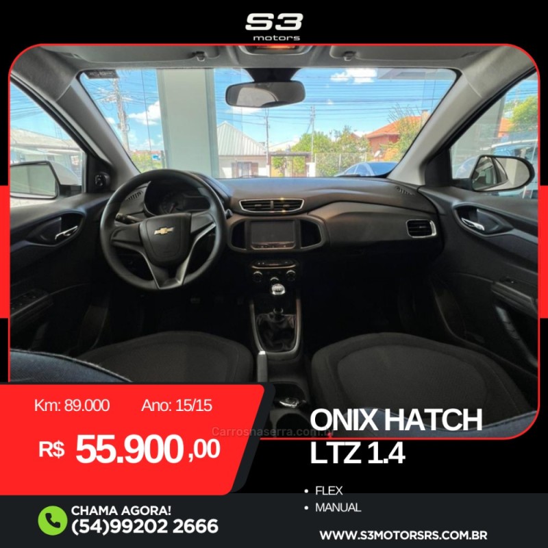 ONIX 1.4 MPFI LTZ 8V FLEX 4P MANUAL - 2015 - CAXIAS DO SUL