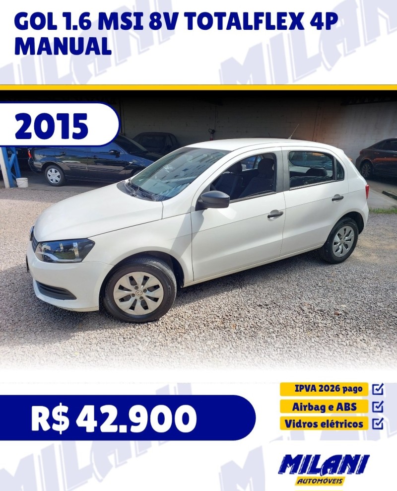 GOL 1.6 MSI 8V TOTALFLEX 4P MANUAL - 2015 - BENTO GONçALVES