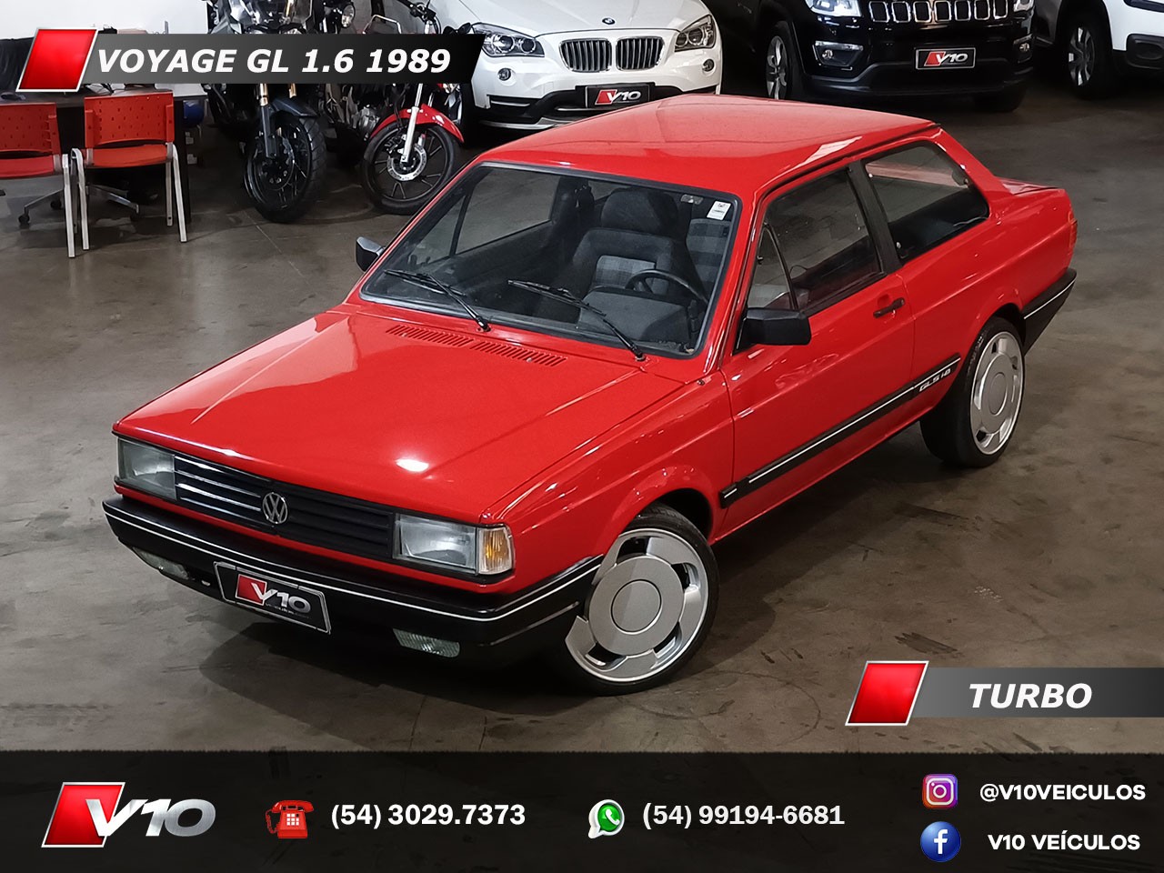 VOLKSWAGEN - VOYAGE - 1989/1989 - Vermelha - R$ 34.900,00