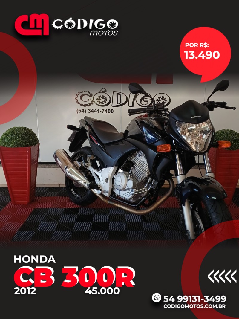 HONDA - CB 300R - 2012/2012 - Azul - R$ 13.490,00