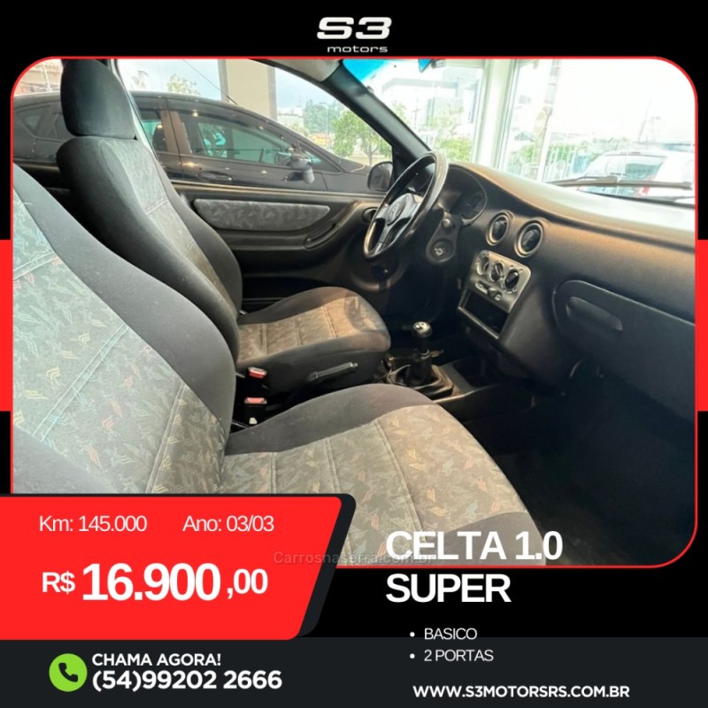 CELTA 1.0 MPFI VHC SUPER 8V GASOLINA 2P MANUAL - 2003 - CAXIAS DO SUL