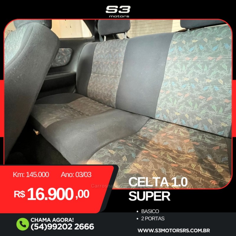 CELTA 1.0 MPFI VHC SUPER 8V GASOLINA 2P MANUAL - 2003 - CAXIAS DO SUL