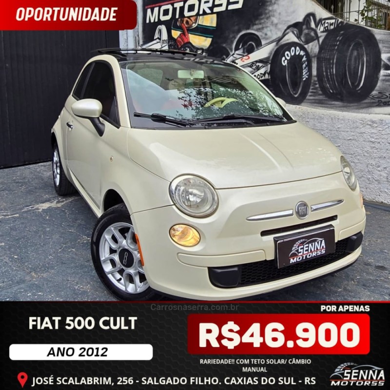 500 1.4 cult 8v flex 2p manual 2012 caxias do sul