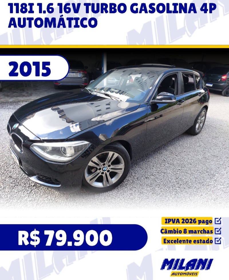 118i 1.6 16v turbo gasolina 4p automatico 2015 bento goncalves