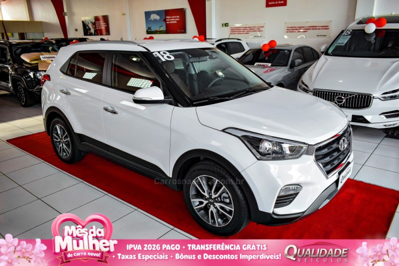 creta 2.0 16v flex prestige automatico 2018 santa cruz do sul
