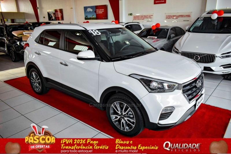 creta 2.0 16v flex prestige automatico 2018 santa cruz do sul
