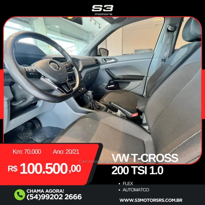 T-CROSS 1.0 TSI 200 12V FLEX 4P AUTOMÁTICO - 2021 - CAXIAS DO SUL