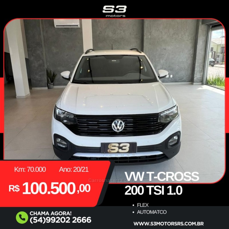 T-CROSS 1.0 TSI 200 12V FLEX 4P AUTOMÁTICO - 2021 - CAXIAS DO SUL