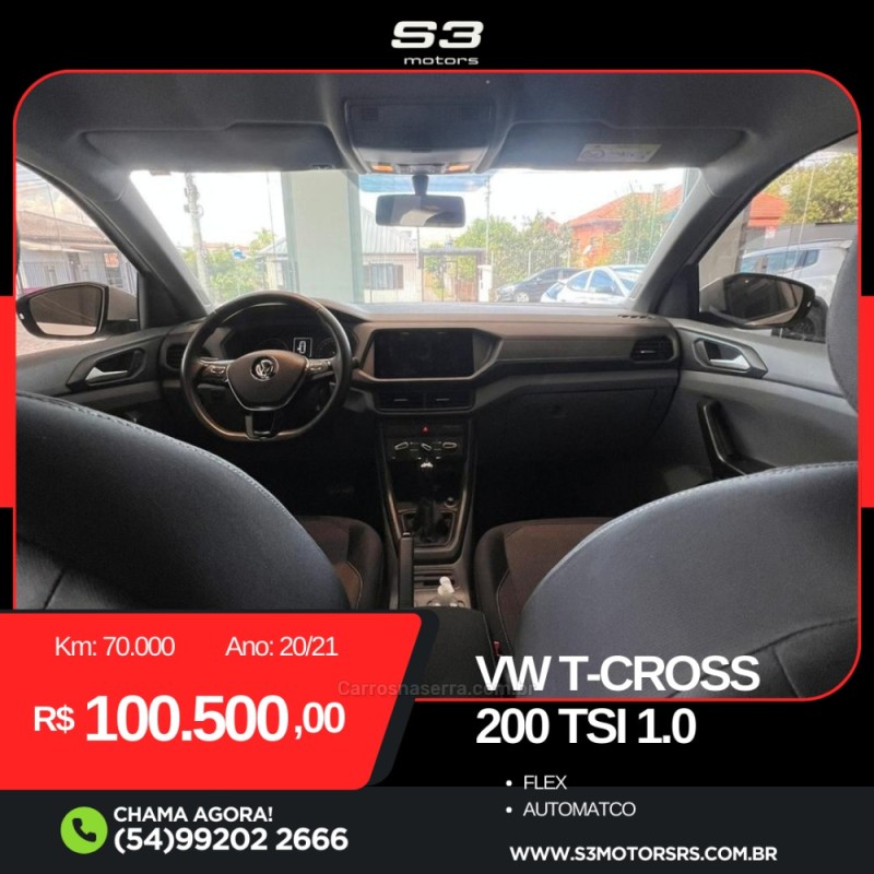 T-CROSS 1.0 TSI 200 12V FLEX 4P AUTOMÁTICO - 2021 - CAXIAS DO SUL