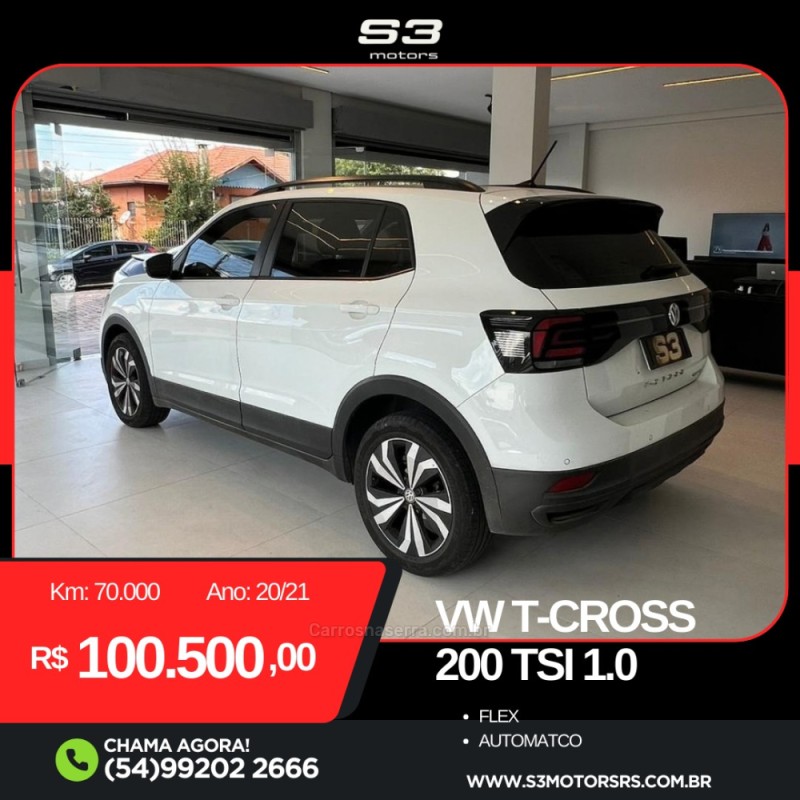 T-CROSS 1.0 TSI 200 12V FLEX 4P AUTOMÁTICO - 2021 - CAXIAS DO SUL