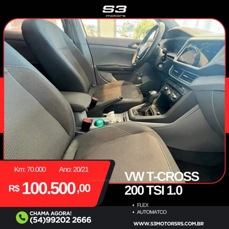 T-CROSS 1.0 TSI 200 12V FLEX 4P AUTOMÁTICO - 2021 - CAXIAS DO SUL