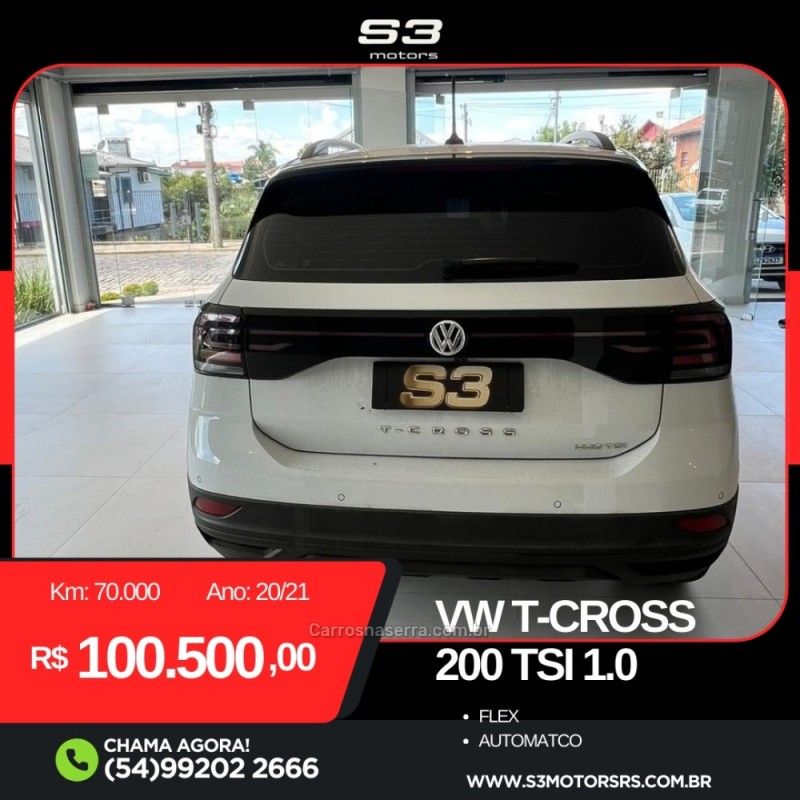 T-CROSS 1.0 TSI 200 12V FLEX 4P AUTOMÁTICO - 2021 - CAXIAS DO SUL