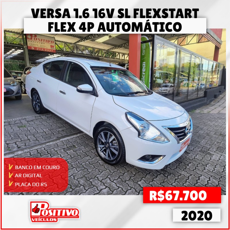 versa 1.6 16v sl flexstart flex 4p automatico 2020 caxias do sul