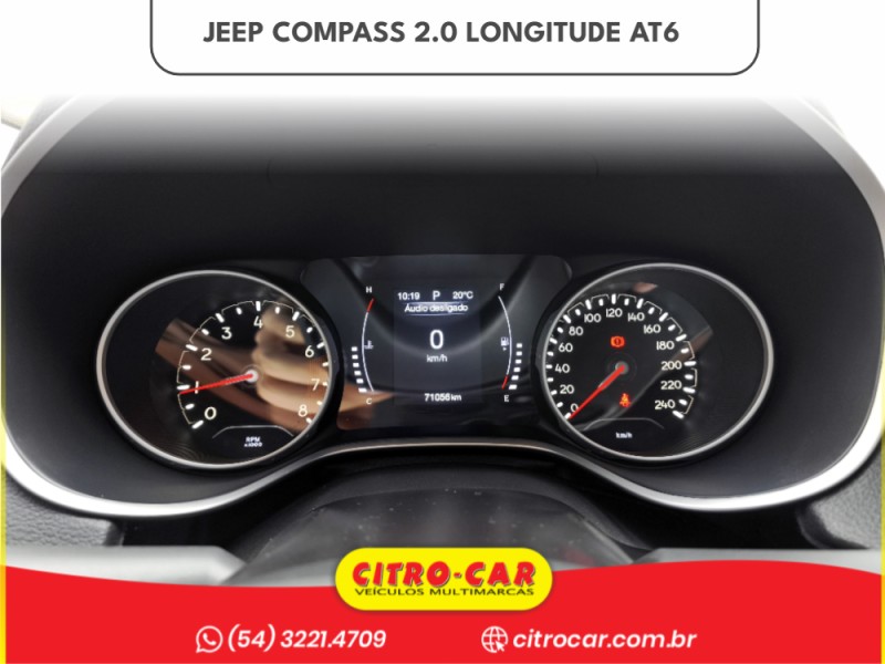COMPASS 2.0 16V FLEX LONGITUDE AUTOMÁTICO - 2017 - CAXIAS DO SUL