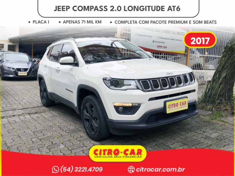 compass 2.0 16v flex longitude automatico 2017 caxias do sul