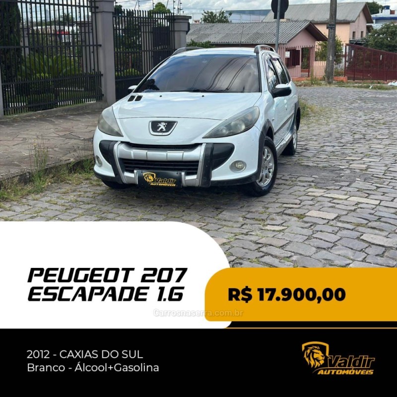 207 1.6 escapade sw 16v flex 4p manual 2012 caxias do sul