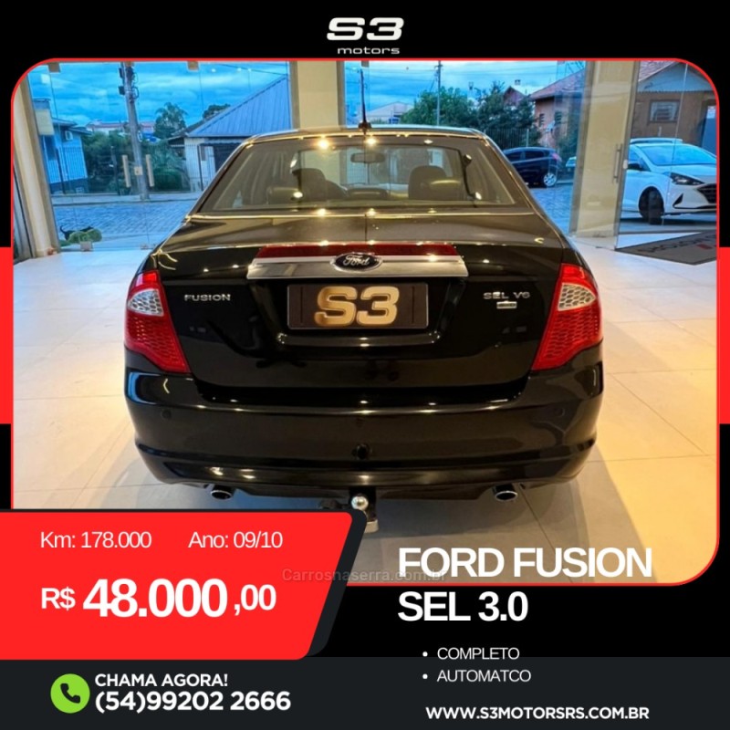 FUSION 3.0 SEL AWD V6 24V GASOLINA 4P AUTOMÁTICO - 2010 - CAXIAS DO SUL