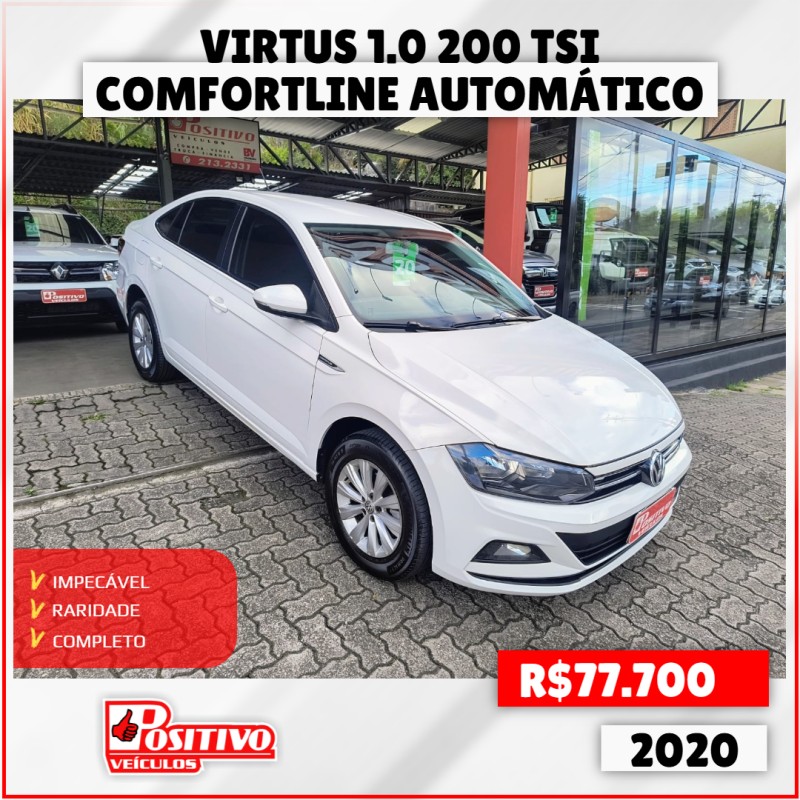 virtus 1.0 200 tsi comfortline automatico 2020 caxias do sul