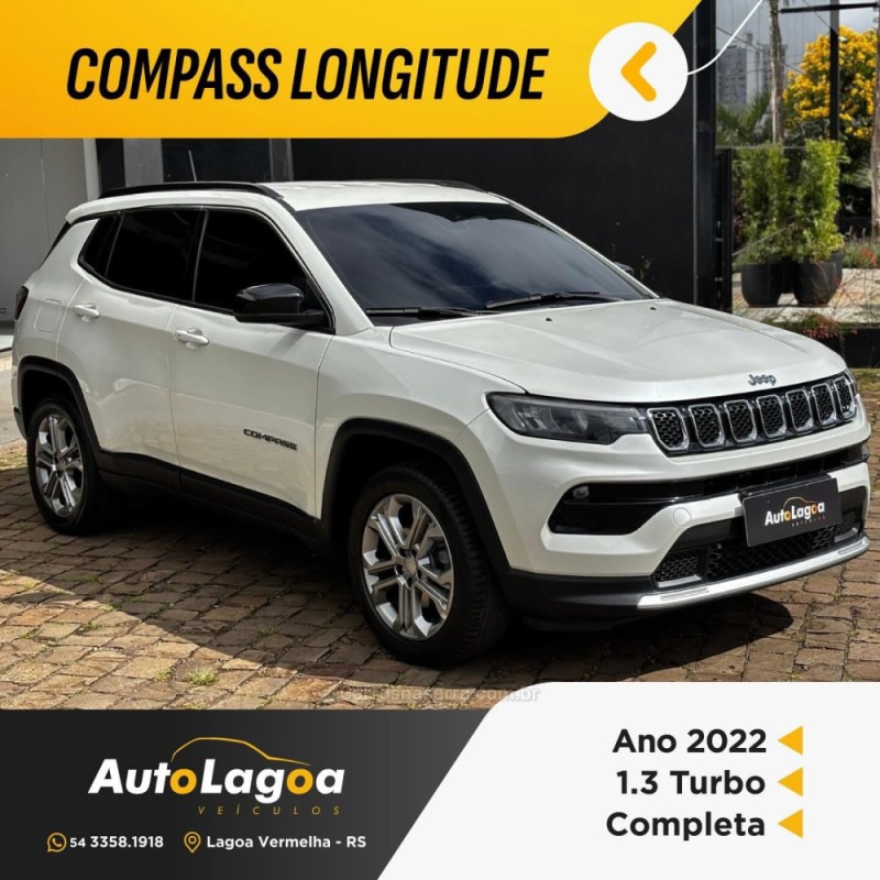 compass 1.3 longitude t270 16v turbo flex 4p automatico 2022 lagoa vermelha