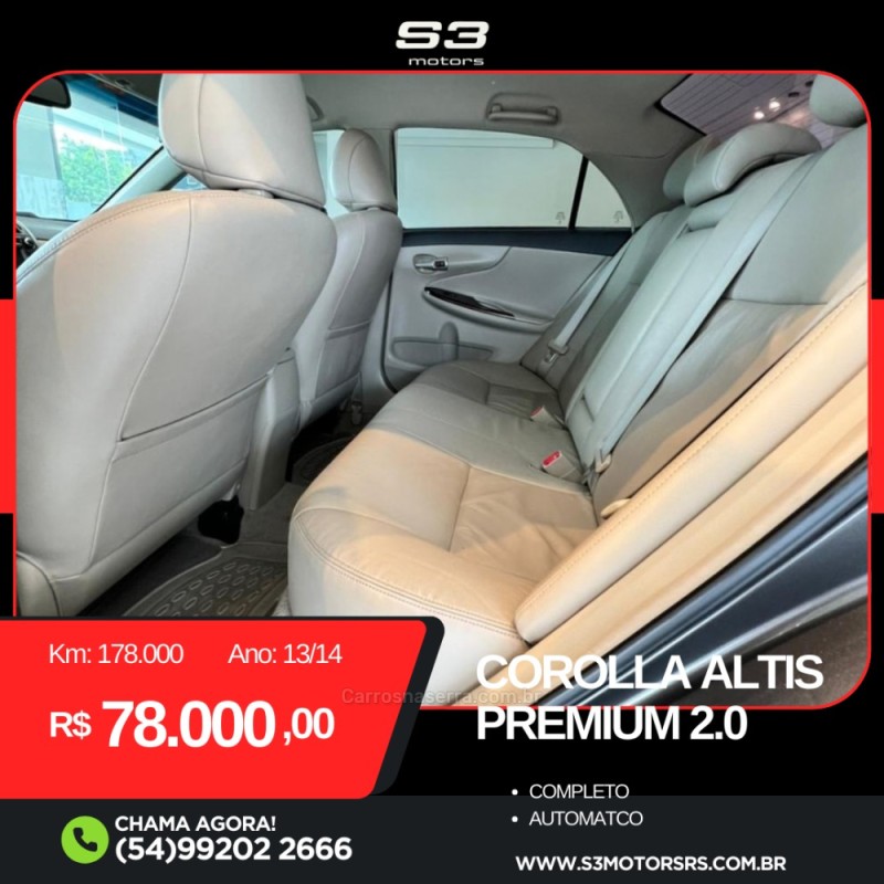 COROLLA 2.0 ALTIS PREMIUM 16V FLEX 4P AUTOMÁTICO - 2014 - CAXIAS DO SUL