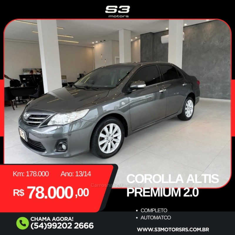 COROLLA 2.0 ALTIS PREMIUM 16V FLEX 4P AUTOMÁTICO - 2014 - CAXIAS DO SUL