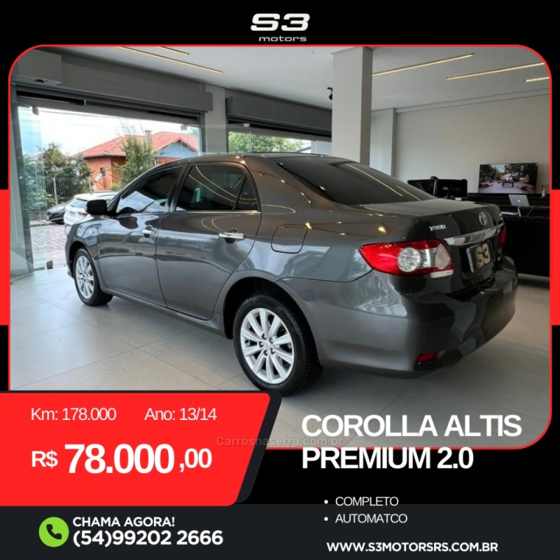COROLLA 2.0 ALTIS PREMIUM 16V FLEX 4P AUTOMÁTICO - 2014 - CAXIAS DO SUL