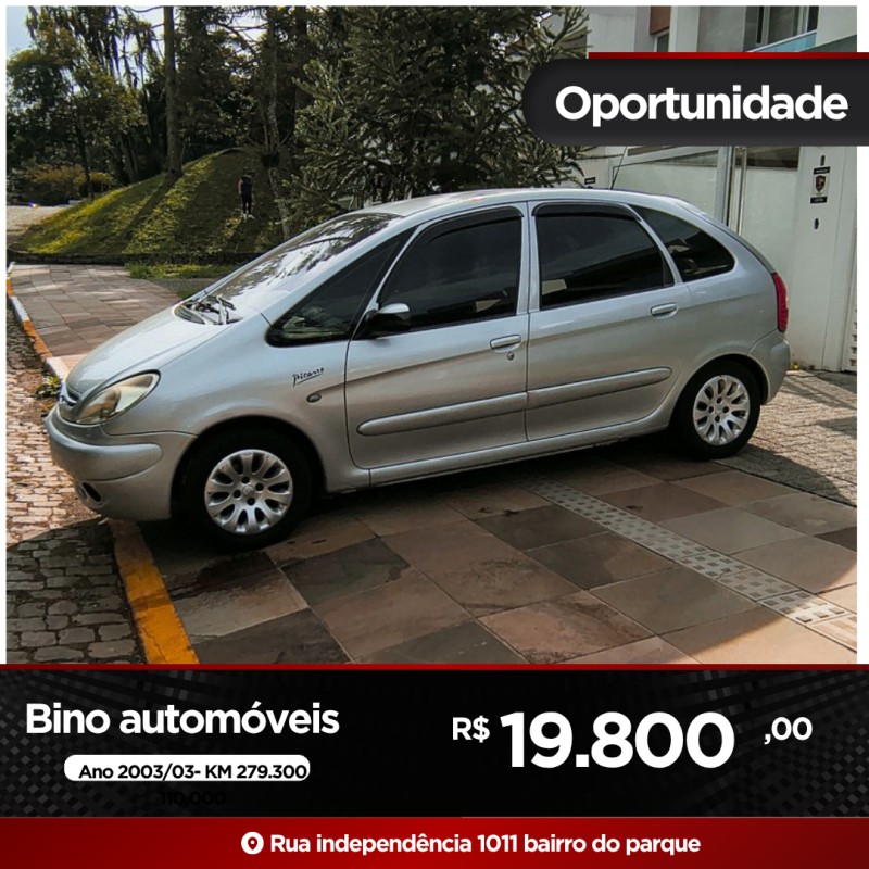 xsara picasso 2.0 exclusive 16v gasolina 4p manual 2003 farroupilha