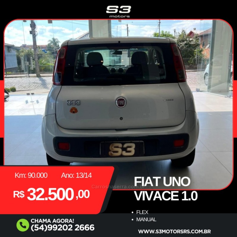 UNO 1.0 VIVACE 8V FLEX 4P MANUAL - 2014 - CAXIAS DO SUL