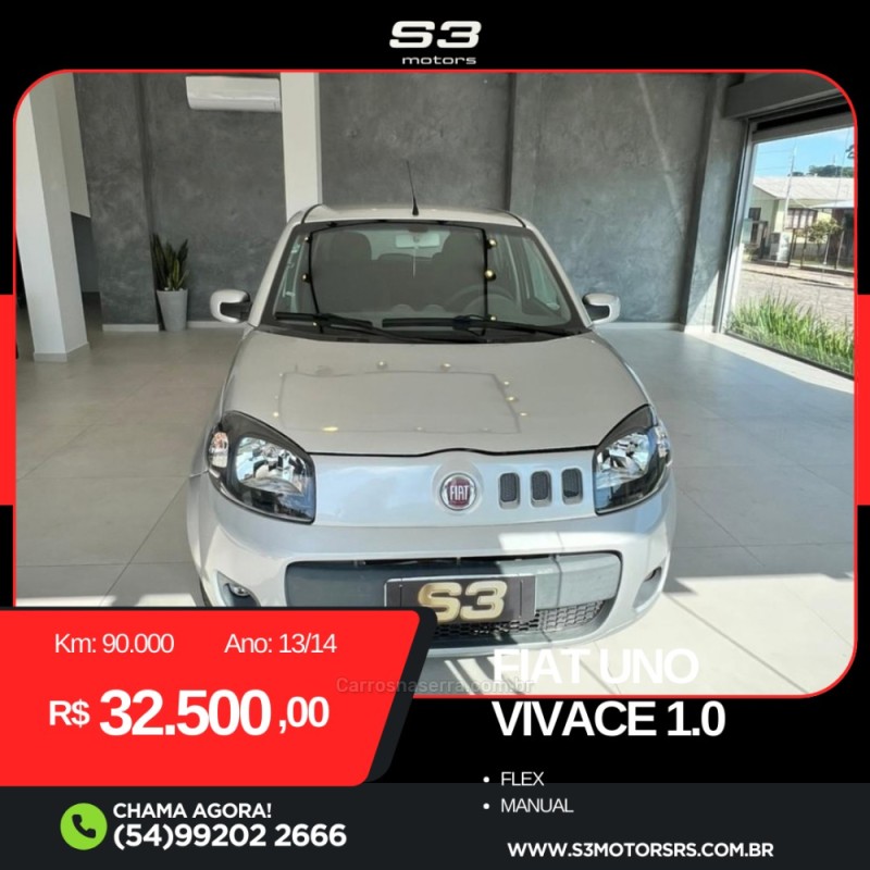 UNO 1.0 VIVACE 8V FLEX 4P MANUAL - 2014 - CAXIAS DO SUL