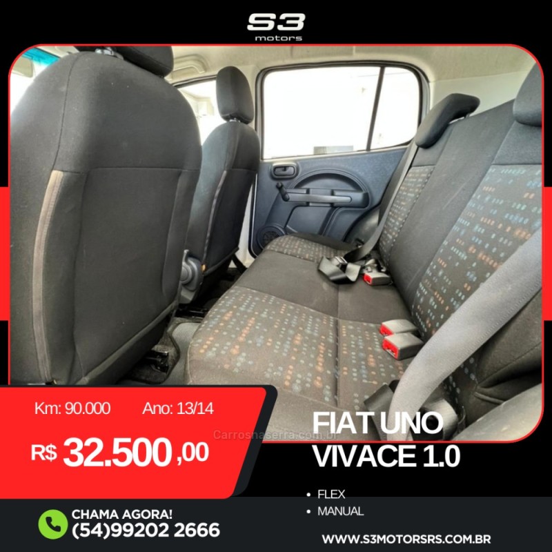 UNO 1.0 VIVACE 8V FLEX 4P MANUAL - 2014 - CAXIAS DO SUL