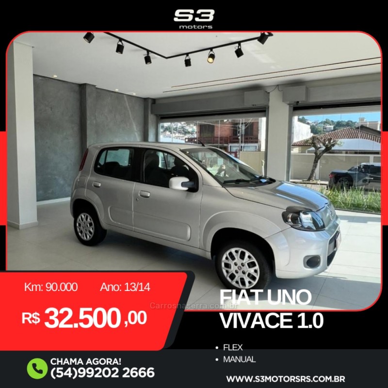 uno 1.0 vivace 8v flex 4p manual 2014 caxias do sul
